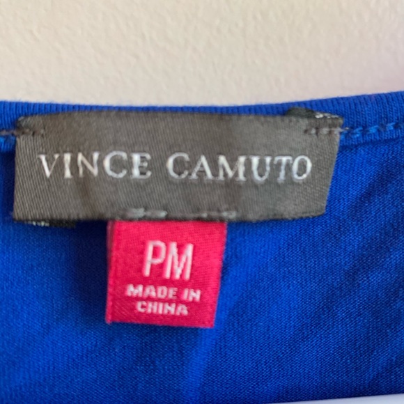 Vince Camuto Royal Blue Draped Blouse - Picture 3 of 3